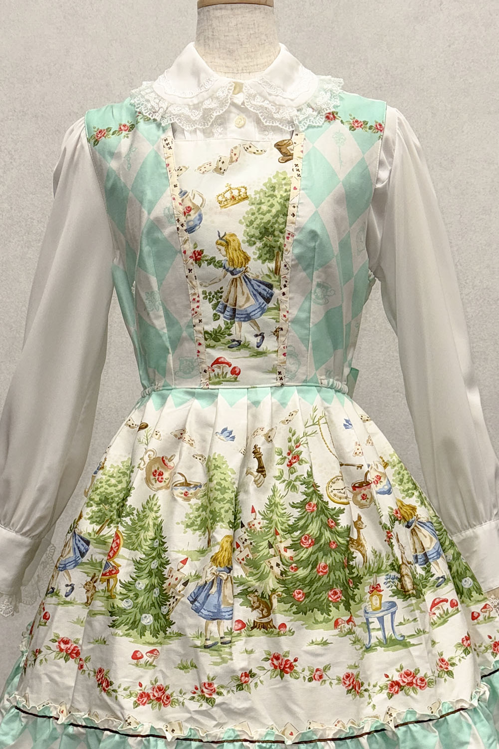 アリスレベッカジャンパースカート+ヘッドドレス(チョコミント)｜東京