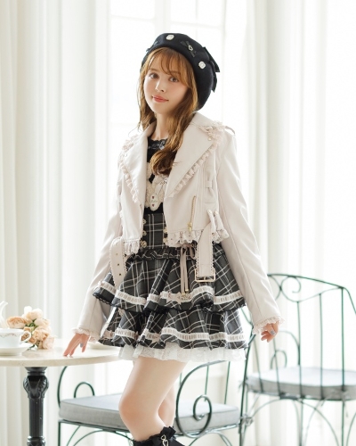 ダブルリボンエコレザーライダースジャケット ｜ LIZ LISA（リズリサ