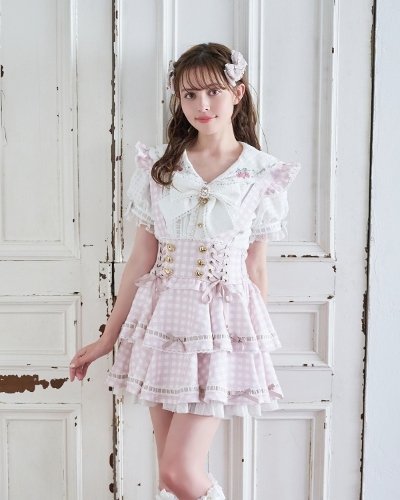 LIZ LISA リズリサ 花柄チュニック 花柄キャミソール タグ付 リボン①