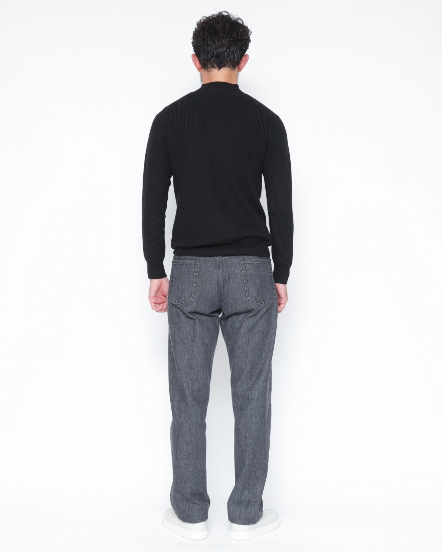 8Gレインウール モックネックニット｜GRAN SASSO（グランサッソ