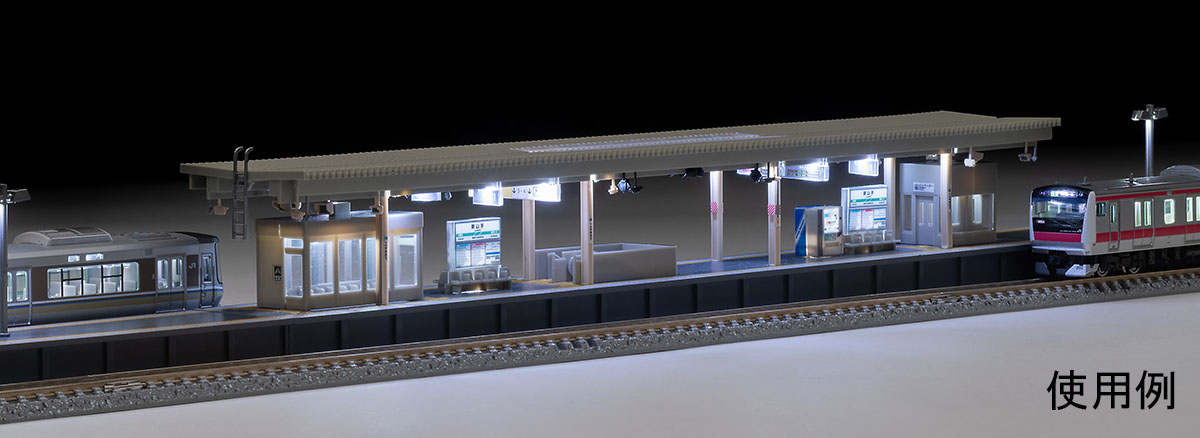 島式ホームセット(都市型)照明付｜製品情報｜製品検索｜鉄道模型