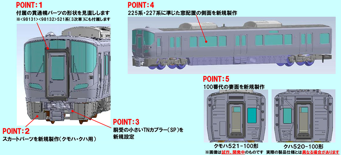 JR 521-100系近郊電車(七尾線)基本セット｜製品情報｜製品検索｜鉄道