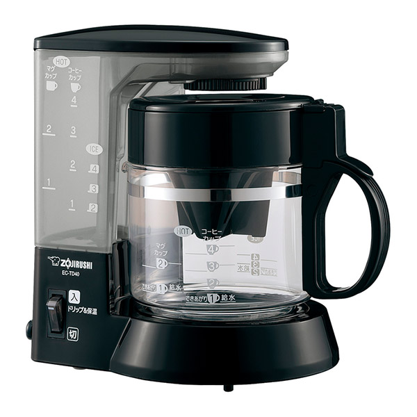 象印 珈琲通 コーヒーメーカー 1-4杯用 540ml ブラック EC-TD40BA