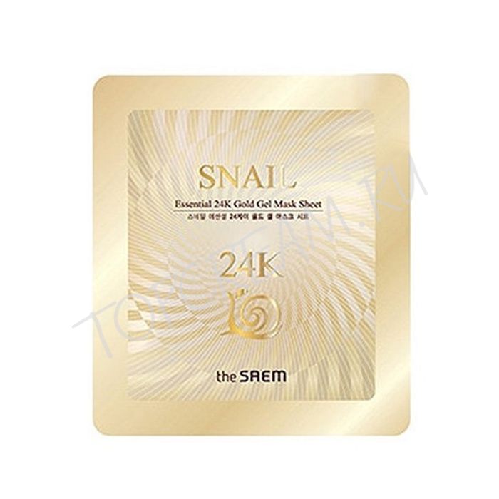 THE SAEM Snail Essential 24K Gold Gel Mask Sheet - Гелевая