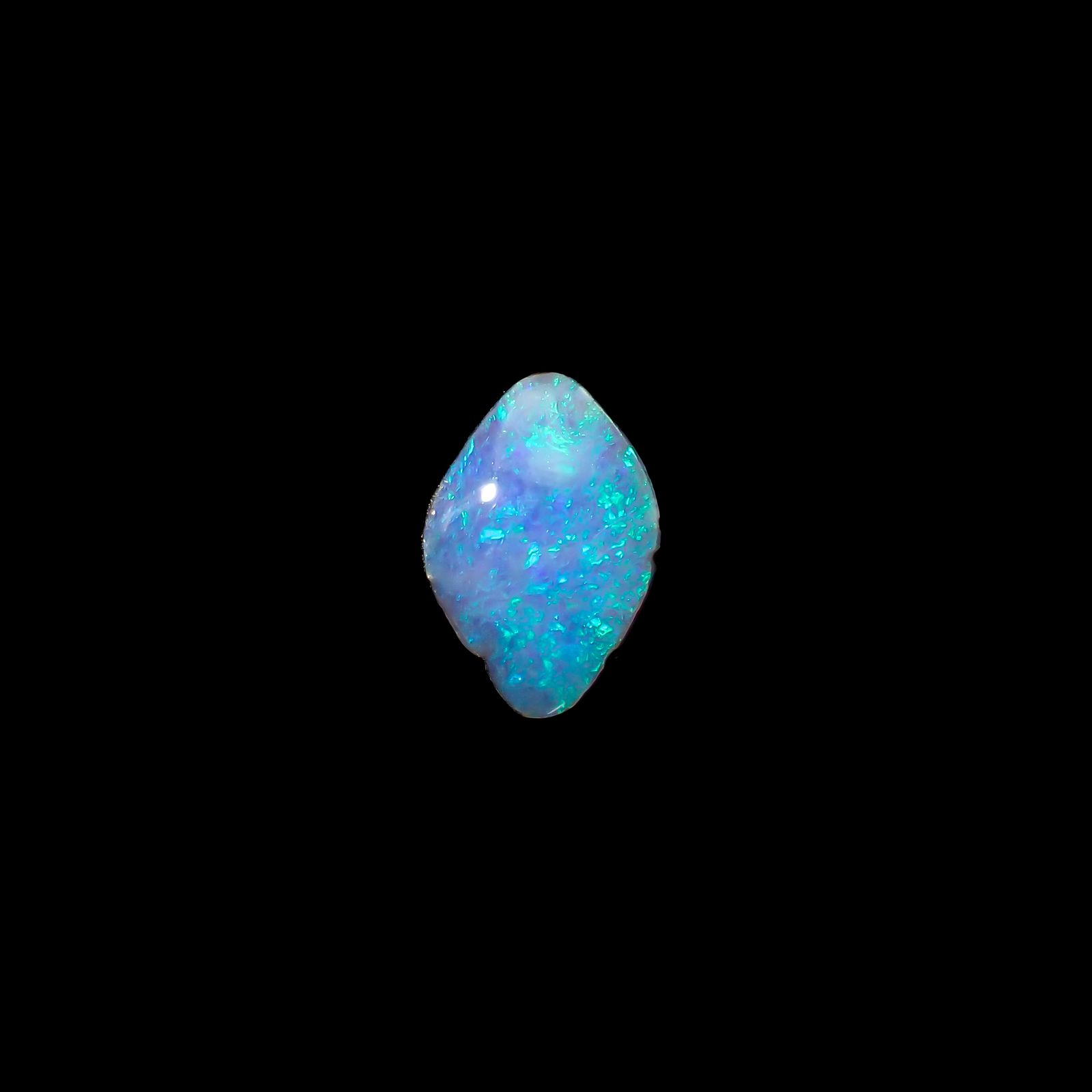 ボルダーオパール 原石磨き オーストラリア産 1.99ct[240226201]10.6x7