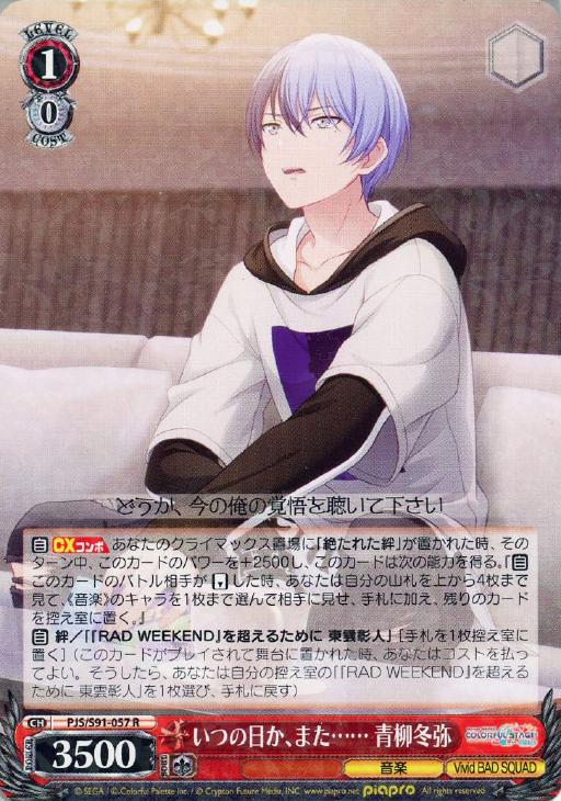 ヴァイスシュヴァルツ プロセカ 青柳冬弥 サイン SP SP これから先も