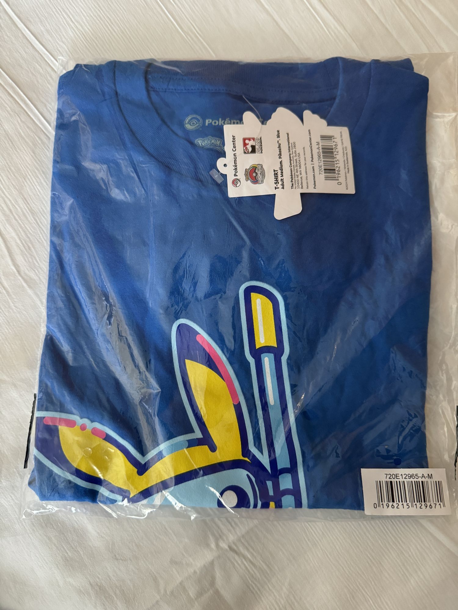 WCS2024 ホノルル Tシャツ ピカチュウ青（M）【2号店でも販売中