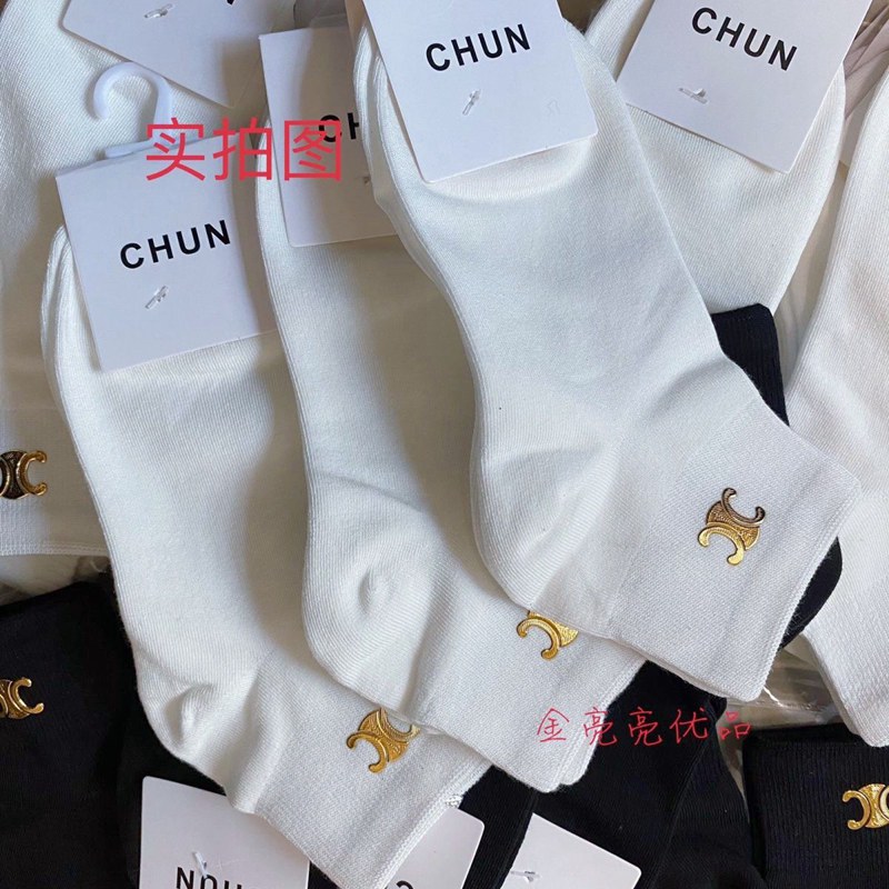 CELINE セリーヌ韓国ブランド 3足セット 靴下激安 ソックス ブランド