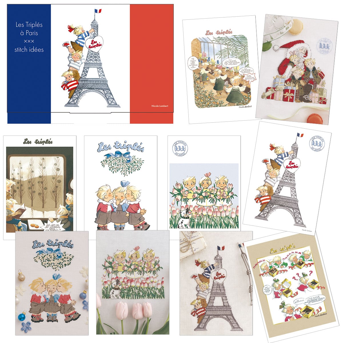 Les triple パリのみつごちゃん オリジナルポストカード12枚セット