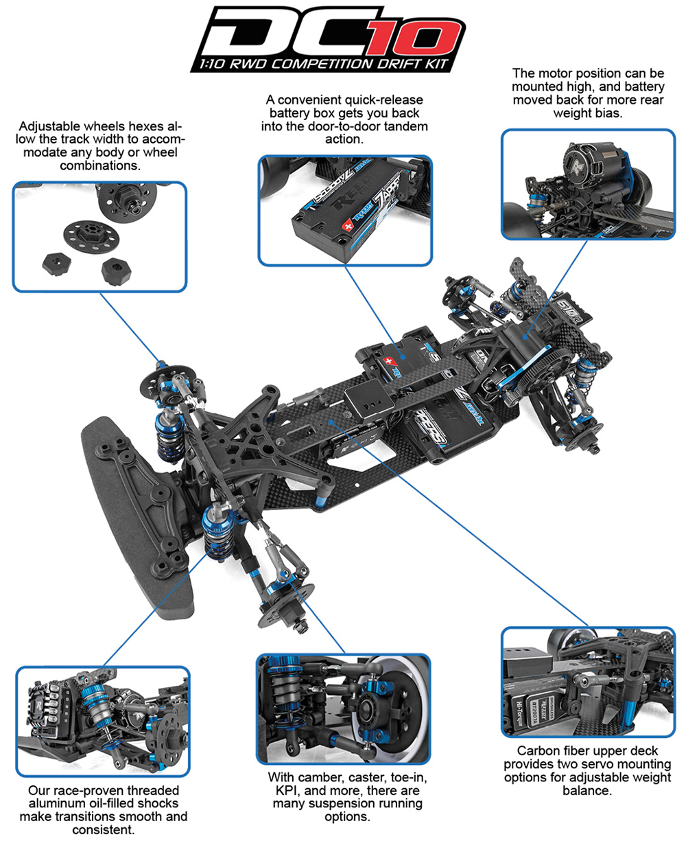アソシエイテッド】AS30134 DC10 Drift Car Kit | GAGA WebSHOP