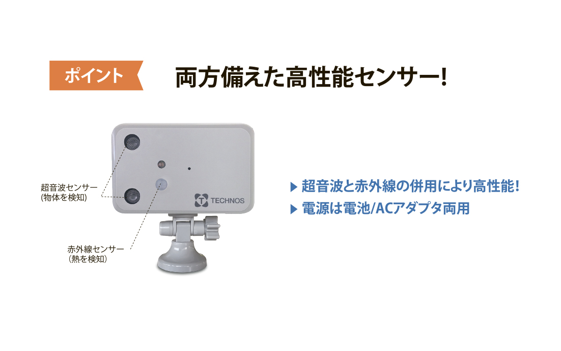 超音波・赤外線コール（専用受信器） | 株式会社 テクノスジャパン