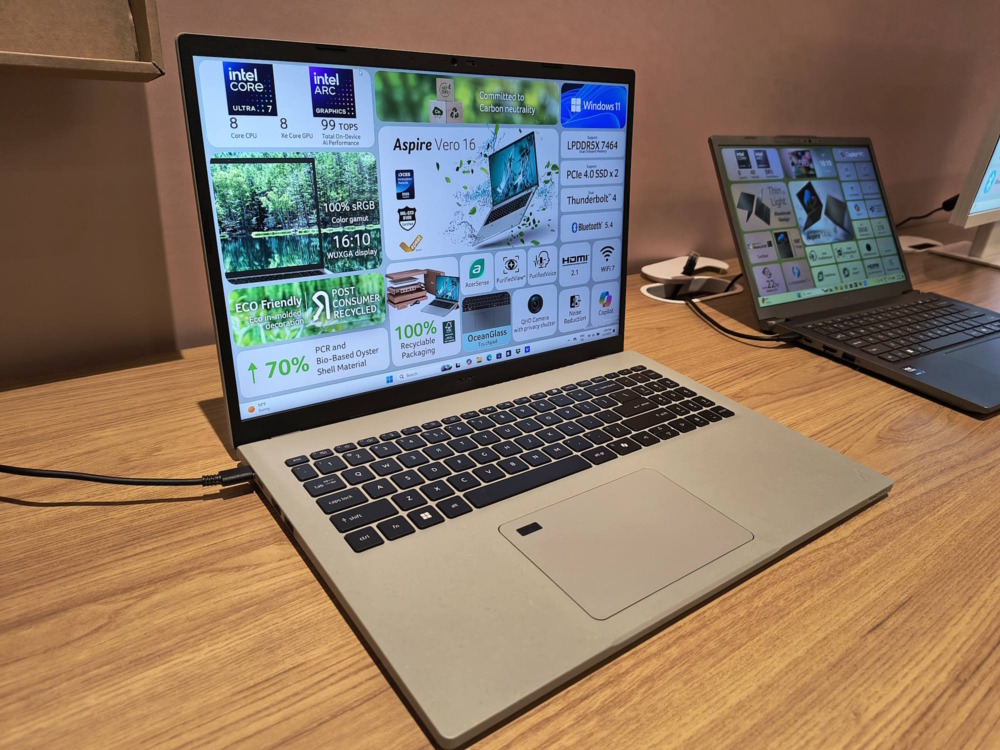 Acer Aspire Vero 16 review: first look at the most environmentally