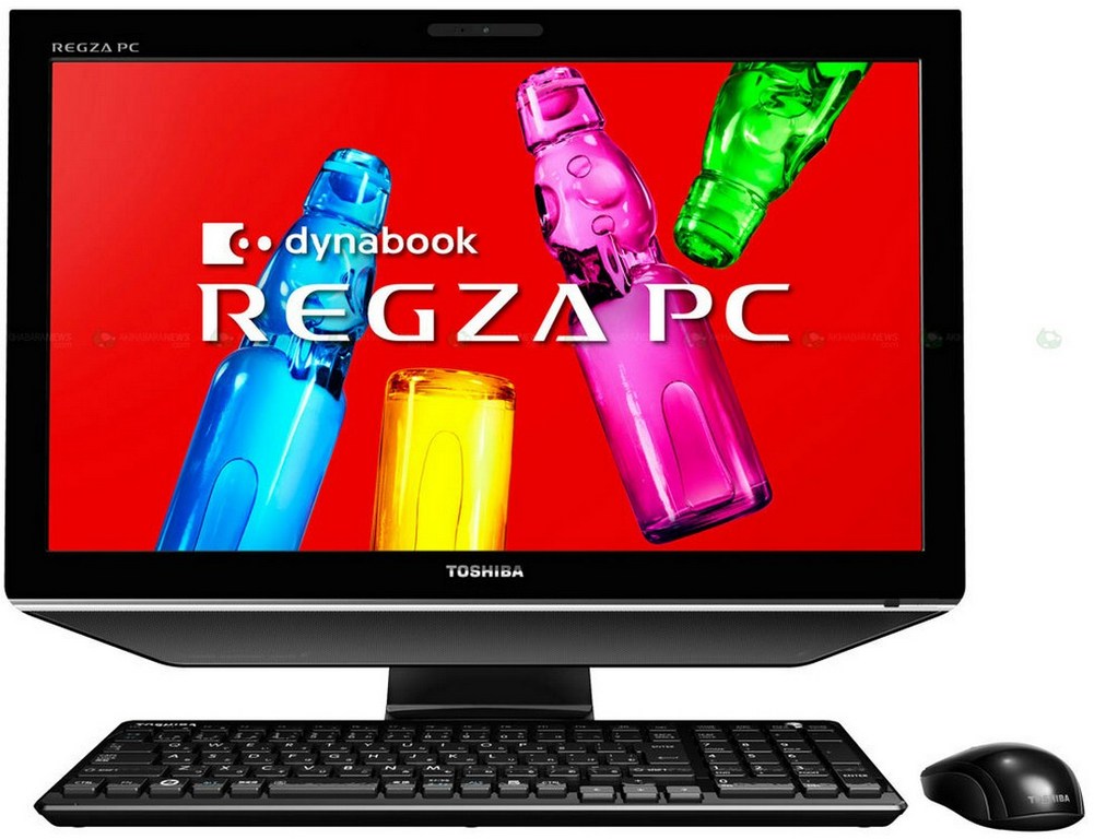 Toshiba dynabook REGZA PC D732 All-in-One Desktop Pictured