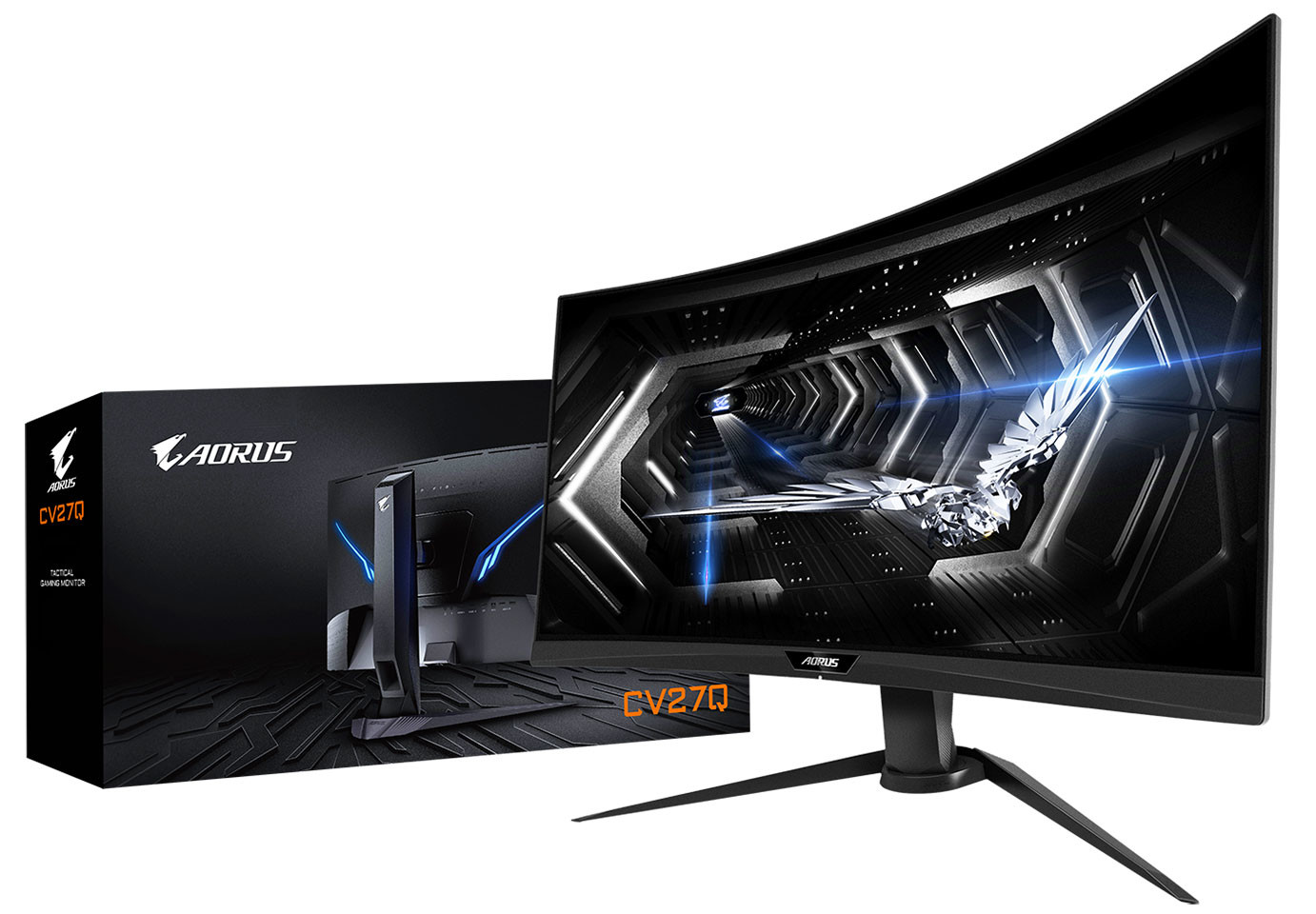GIGABYTE Announces AORUS CV27Q Gaming Monitor with Black Equalizer
