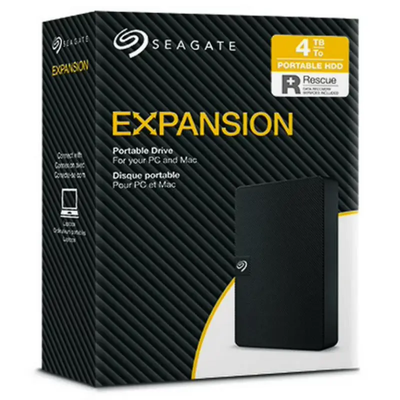 Techstore LTD. Seagate 4TB External Portable Hard Drive Black