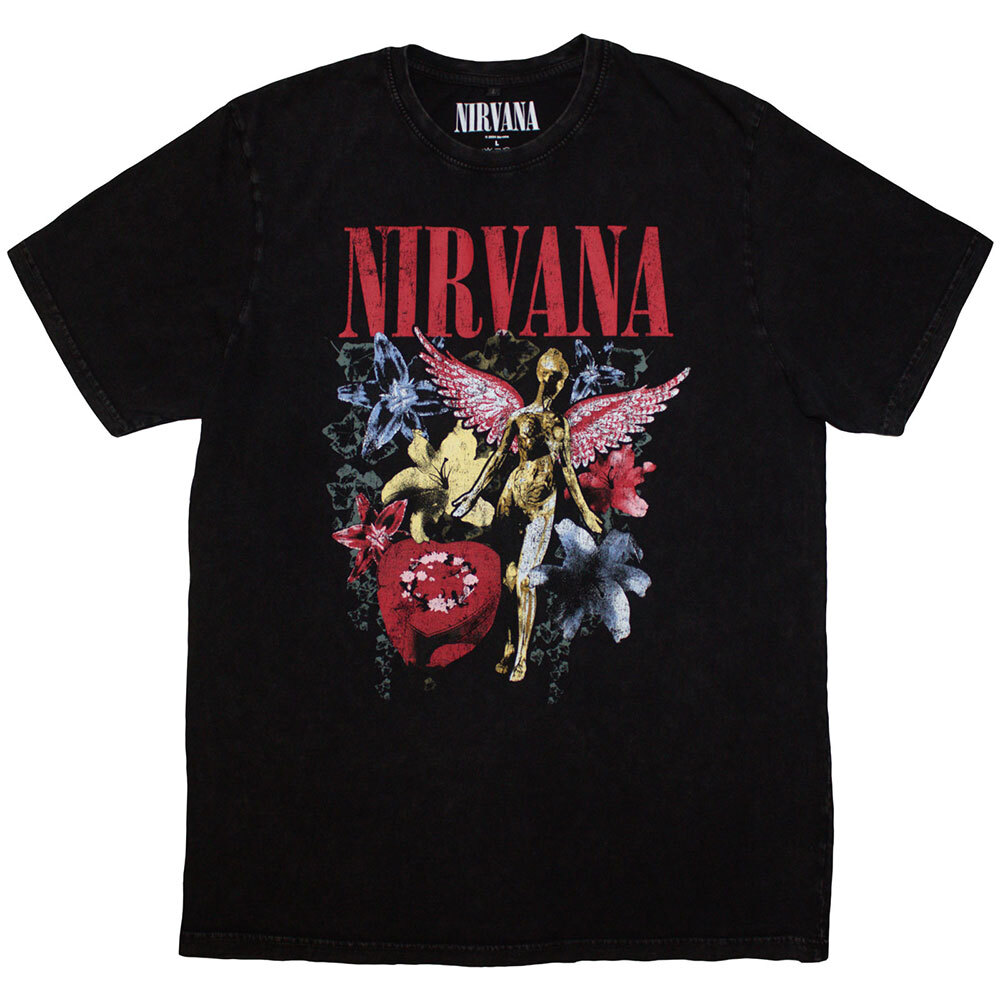 Nirvana バンドTシャツ ニルヴァーナ In Utero Vintage Collage STONE