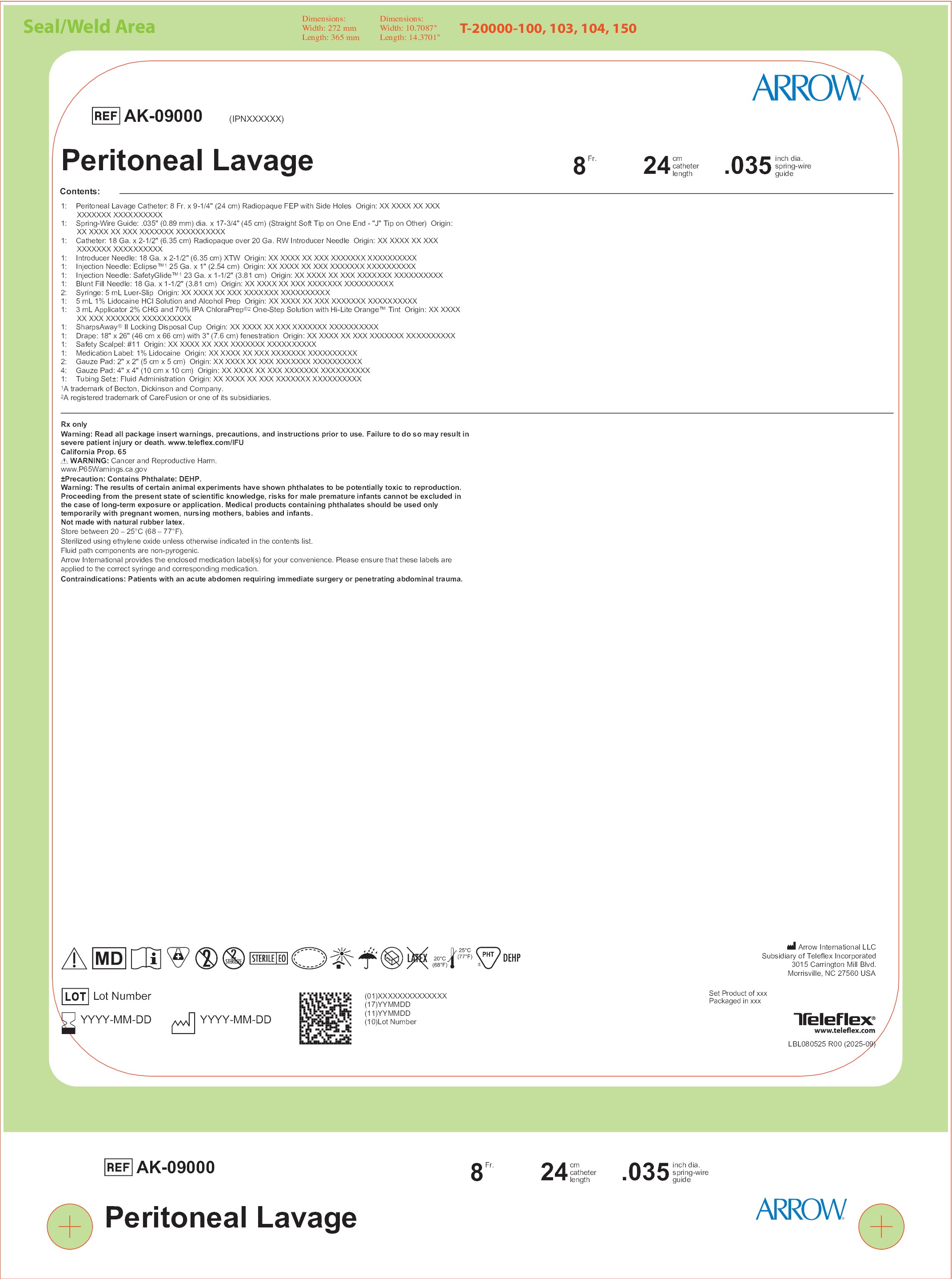 AK-09000 - Teleflex Incorporated - Vascular Access Product Catalog