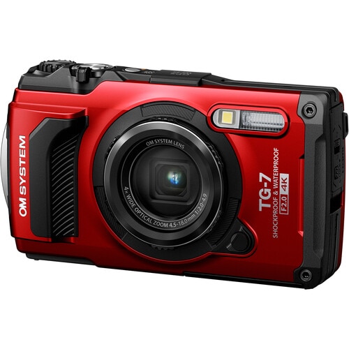 OM SYSTEM Tough TG-7 Digital Camera Red (V110030RU000) | New