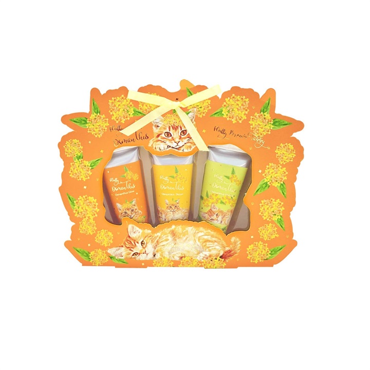 Fluffy Osman Thus 金木犀と猫 ハンドクリームセット｜テントテン