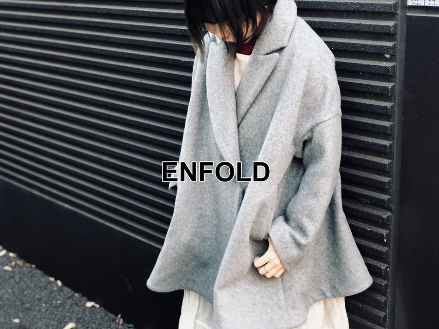 買取強化ブランド ENFOLD/エンフォルド ショートビーバーAラインコート