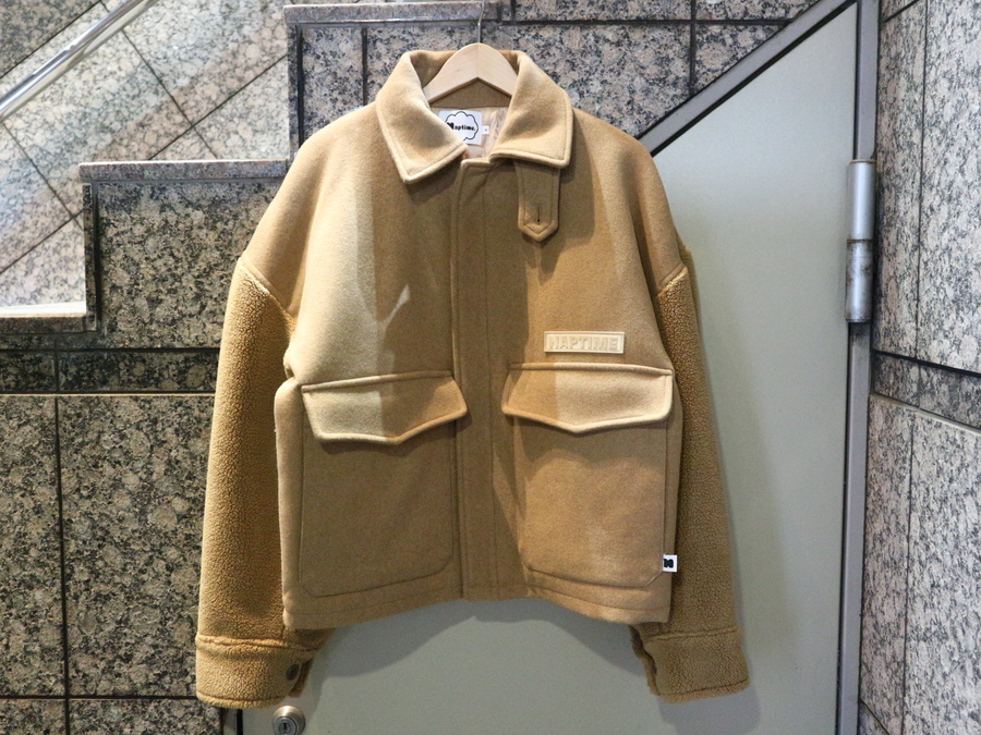 Naptime/ナップタイム】袖ボアジャケット入荷致しました。[2020.12.15