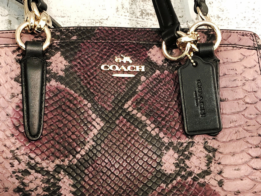COACH(コーチ) パイソン柄ショルダーバッグのご紹介です！[2019.06.22