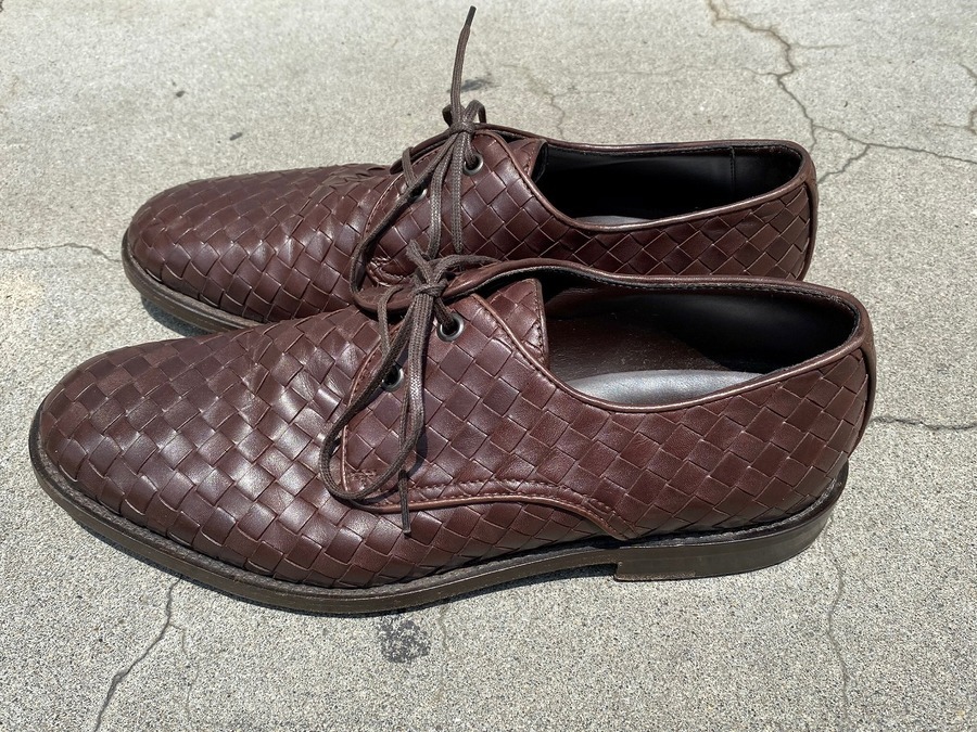 BOTTEGA VENETA / ボッテガヴェネタ】イントレチャートレザーシューズ