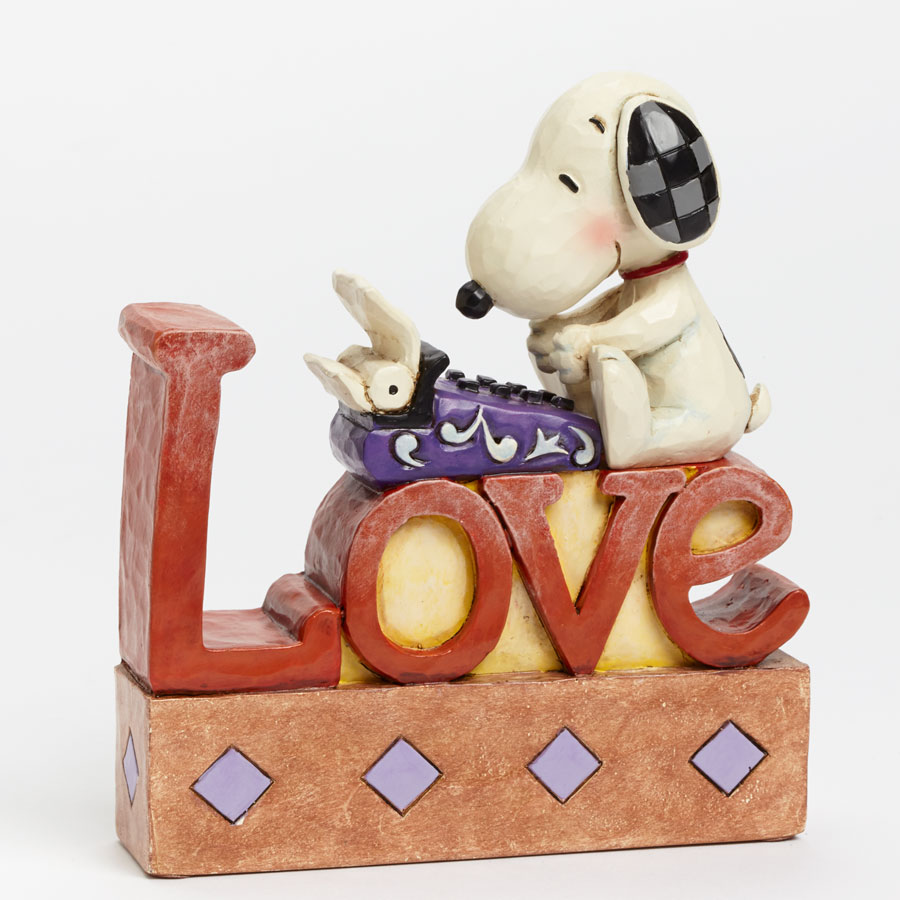 JIM SHORE】フィギュア スヌーピー -LOVE Word- | GUND, enesco