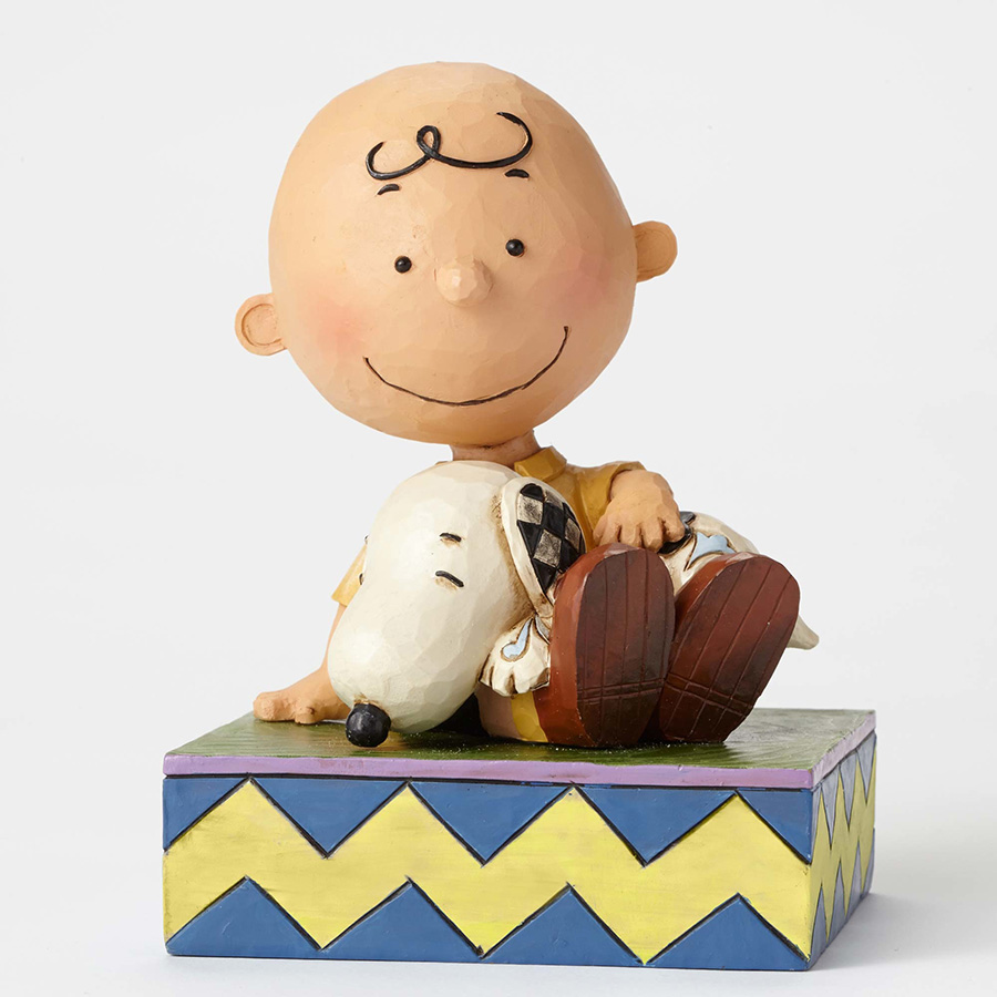 2015年製　PEANUTS チャーリー・ブラウン フィギュア 65周年 Peanuts® チャーリー・ブラウンとスヌーピーハグフィギュリン 数量限定