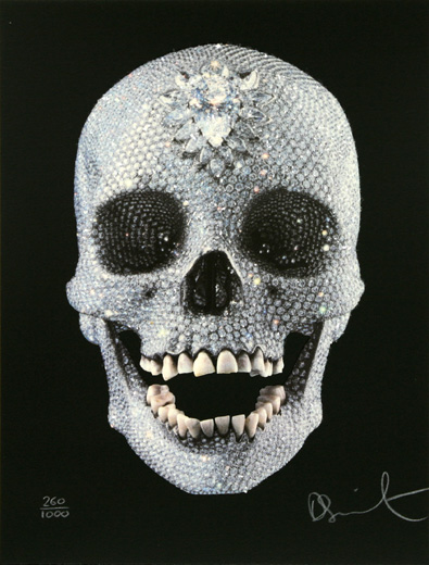 Damien Hirst - For the Love of God - Psalm - Print - Black - Skull