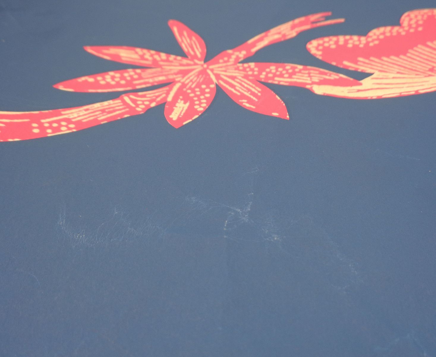 苔花堂古本目録・芹沢銈介 型染絵「鶴亀松竹梅」