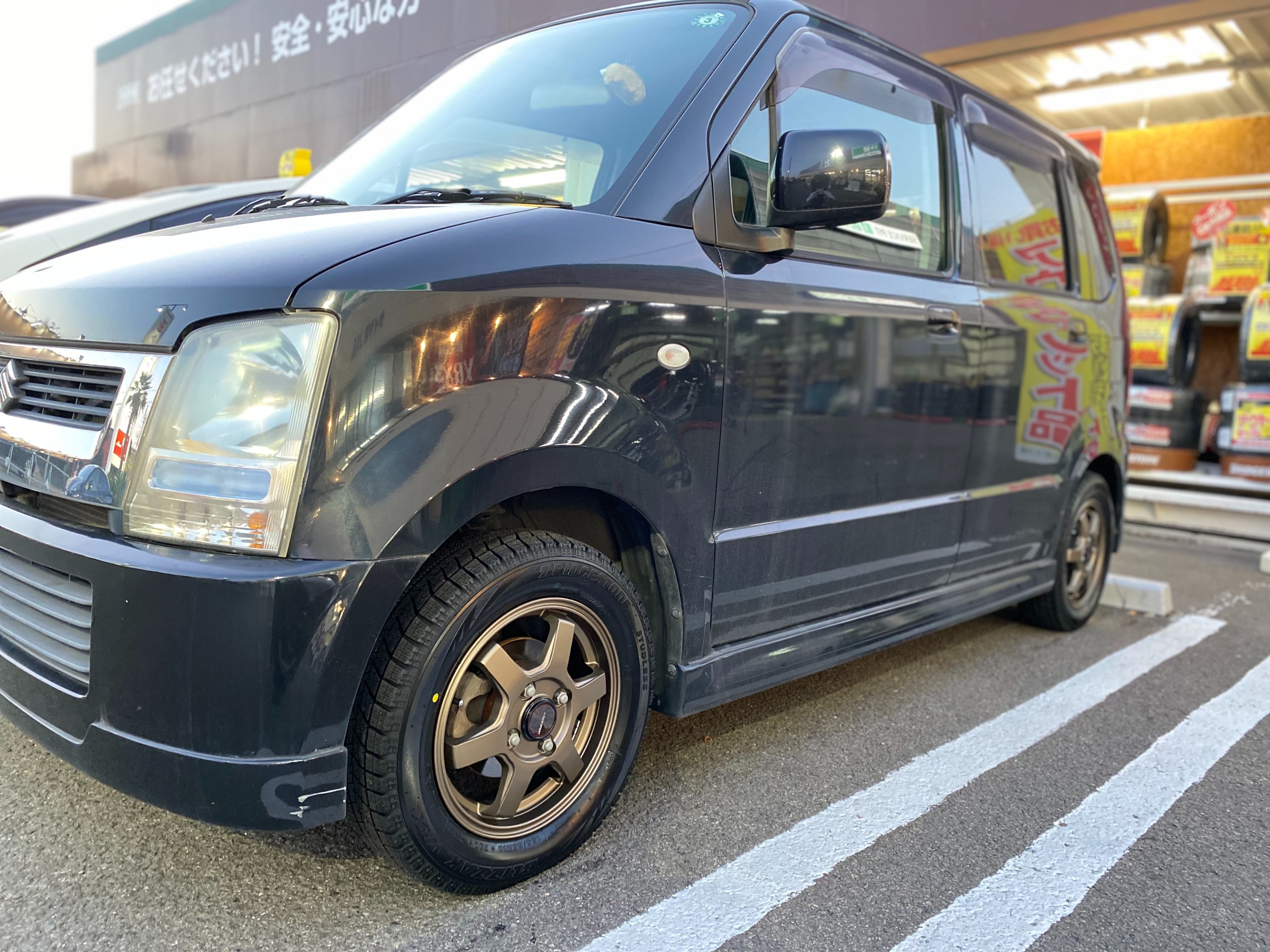 スズキ ワゴンR 13インチ スタッドレスタイヤ アルミホイールセット J