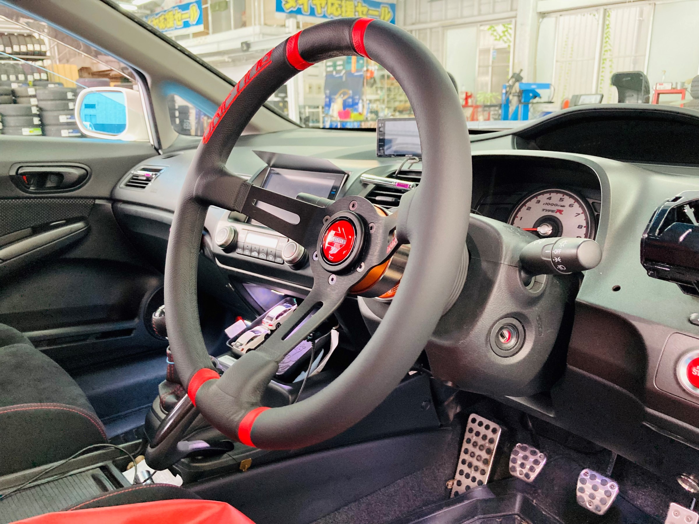 シビック ステアリング交換 ～ | 店舗おススメ情報 | タイヤ館 国分