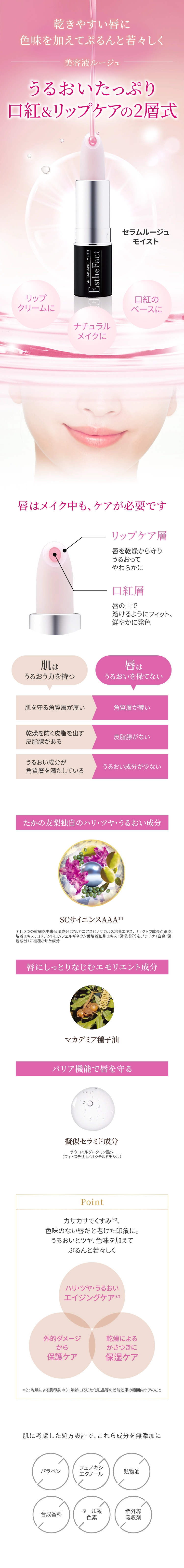 エステファクト セラムルージュ モイスト: ポイントメイク たかの友梨