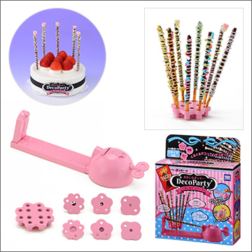 おかしなポッキー くるくるデコパーティー ストロベリー色｜商品情報