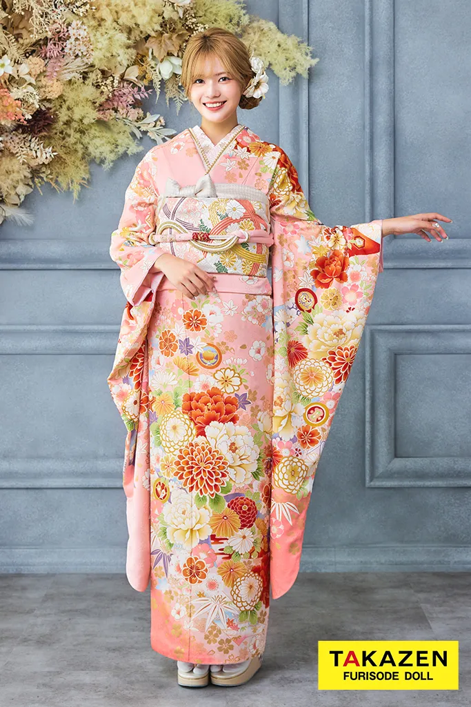 安い！正統派古典 ピンク 菊柄 かわいい はんなり 上品 おしとやか