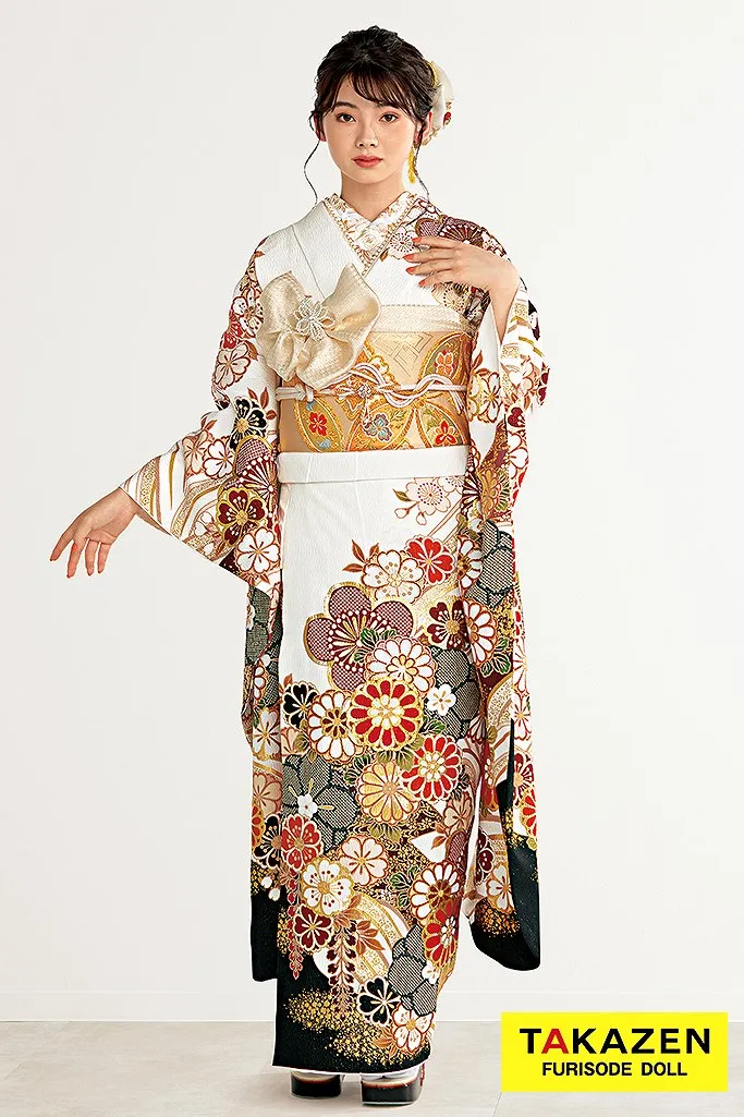 正統派古典 黄/クリーム/パステルカラー 桜柄 ポップ 可愛らしい古典