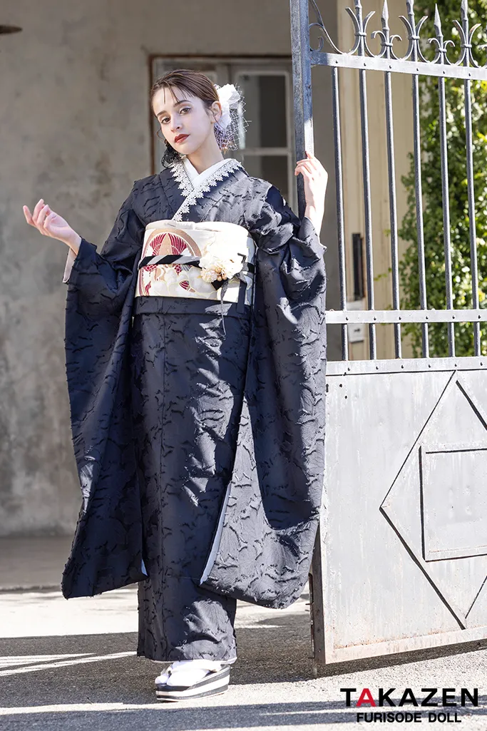 ヴィンテージスタイル 黒/真っ黒 アンティーク調 無地 大人っぽい