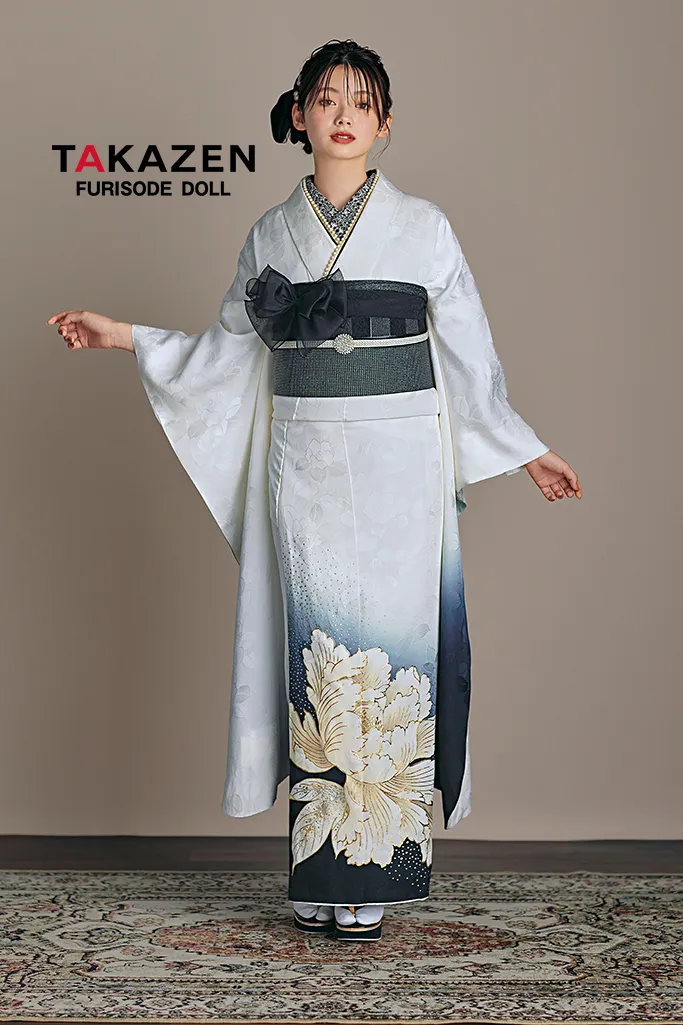 ヴィンテージスタイル 白/グラデーション すっきり柄/ワンポイント