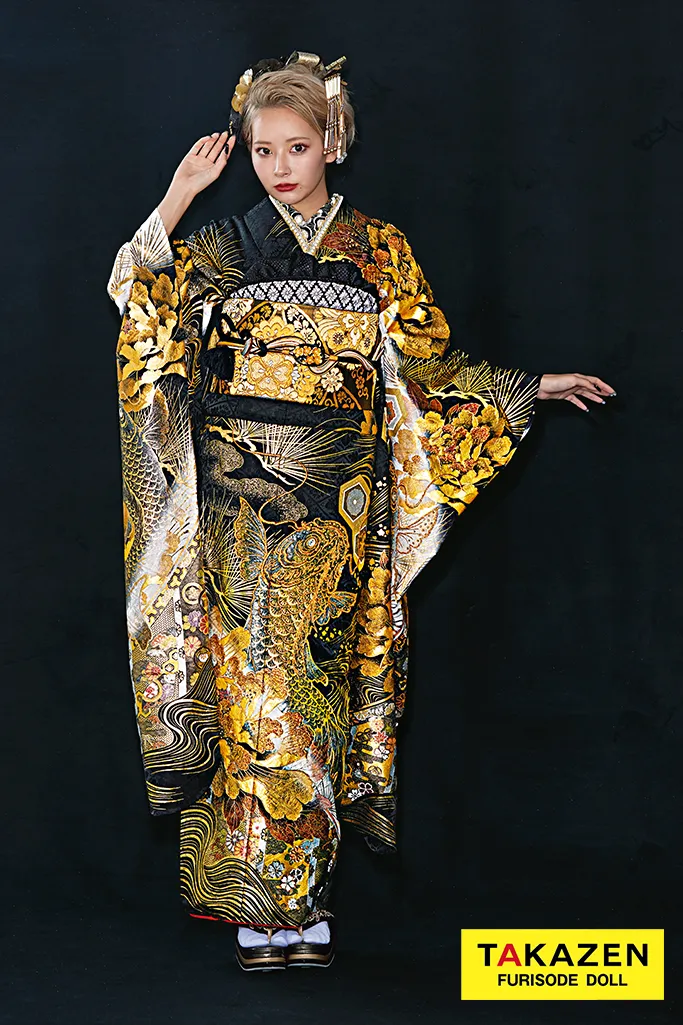 ジャパンモード～TAKAZENオリジナル振袖最新作キラキラ鯉振袖🔥｜成人