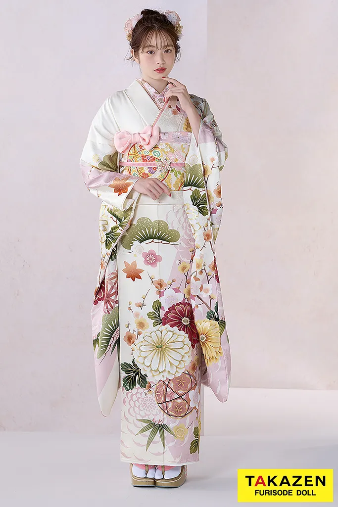 正統派古典 赤/紫 御所車柄 大人っぽい 上品古典振袖 華やか 綺麗