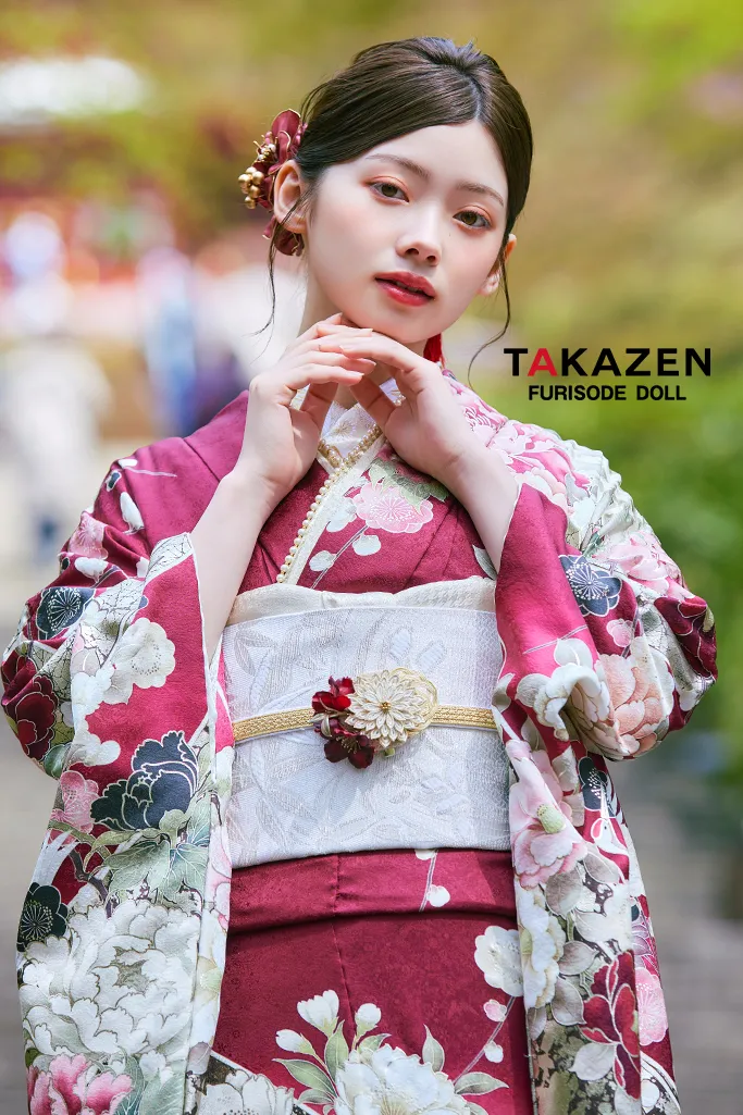 正統派古典 紫/クリーム/パステルカラー/淡い色 大柄/牡丹柄 古典