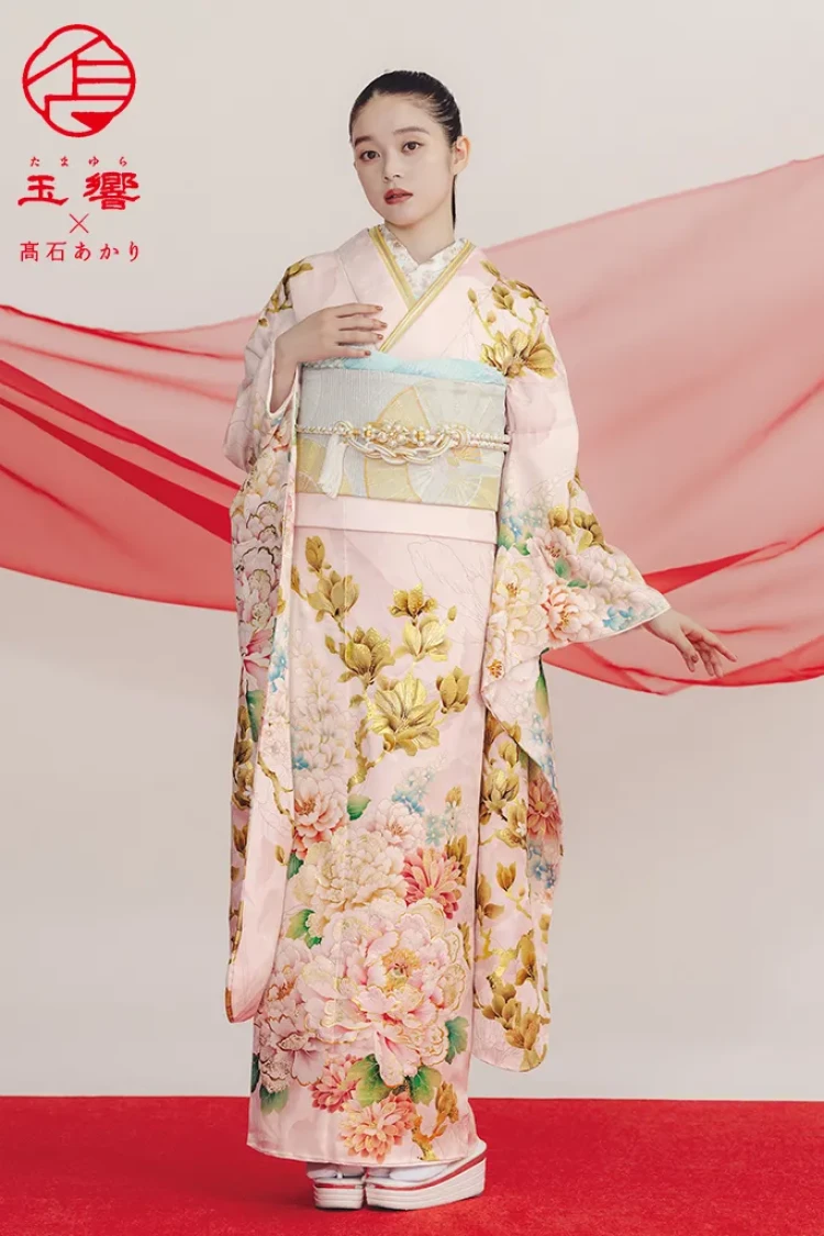 正統派古典 ピンク/淡い色 牡丹柄 はんなり 上品 綺麗系 大柄 かわいい