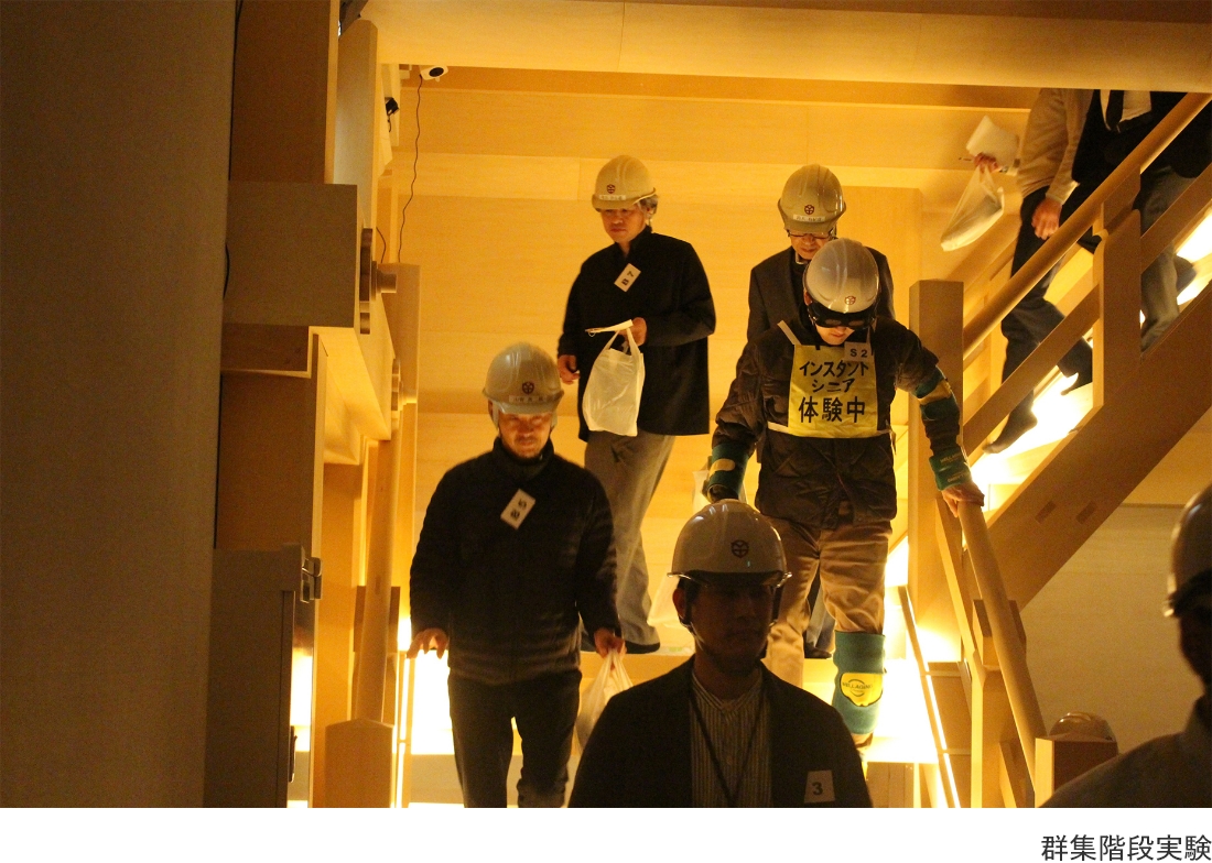 群集歩行シミュレーションによる人の流れの可視化群集歩行