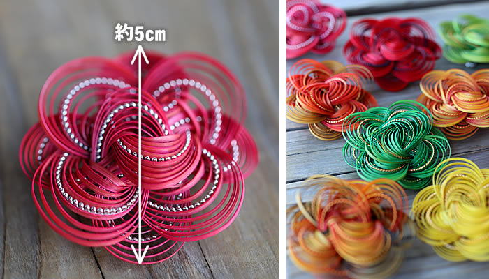 限定】竹レトロブローチ（八重桜）倉庫から奇跡的に発見された45年前の