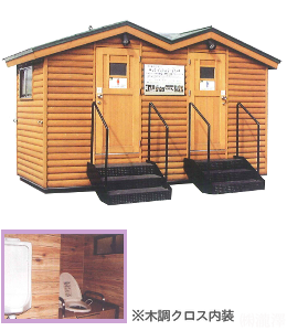 屋外用ログハウス風バイオトイレ｜製品案内｜株式会社 瀧澤