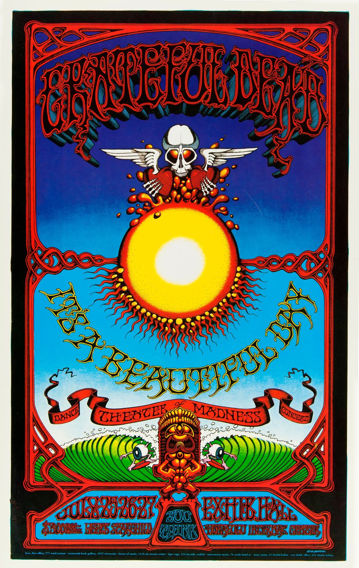 Grateful Dead - Beautiful Day -Concert Poster - Tallenge Vintage