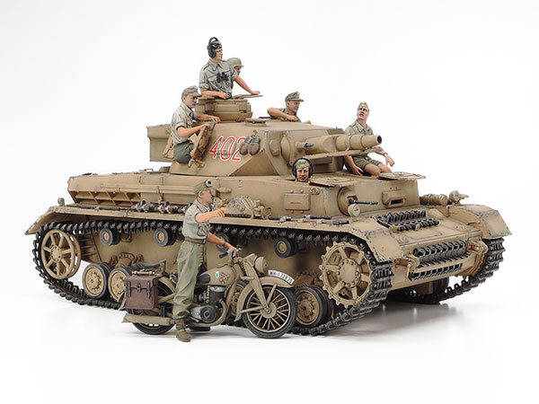 タミヤ スケール限定商品 1/35 ドイツIV号戦車F型・伝令バイクセット