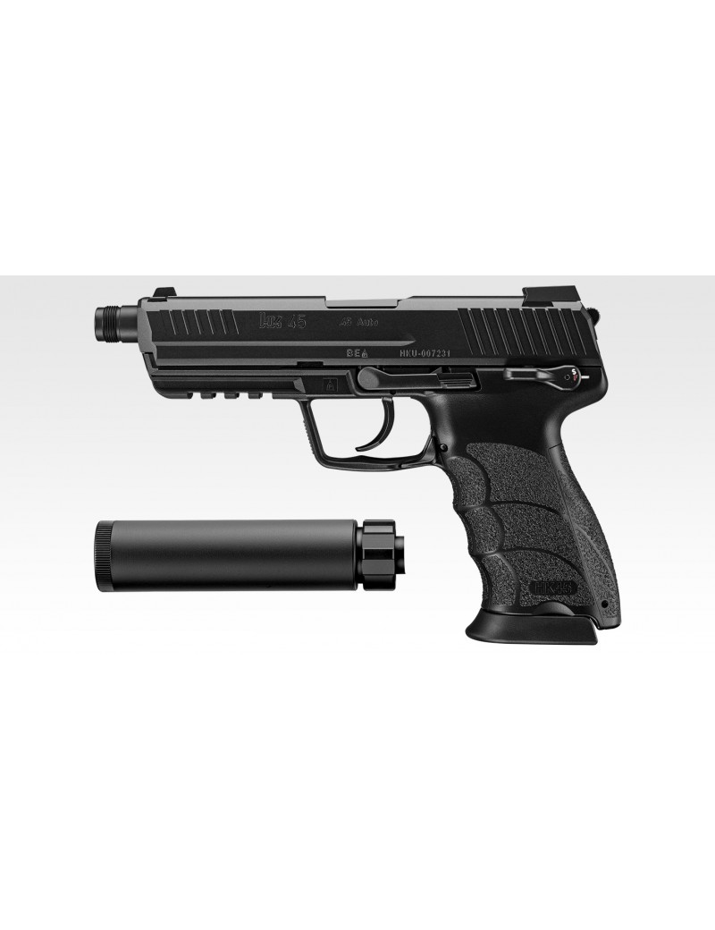 Tokyo Marui HK45 Tactical GBB Airsoft Pistol Set Colour Black