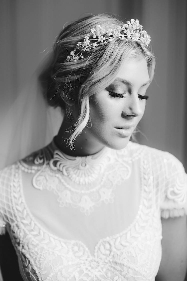SONNET | pearl bridal tiara | Tania Maras